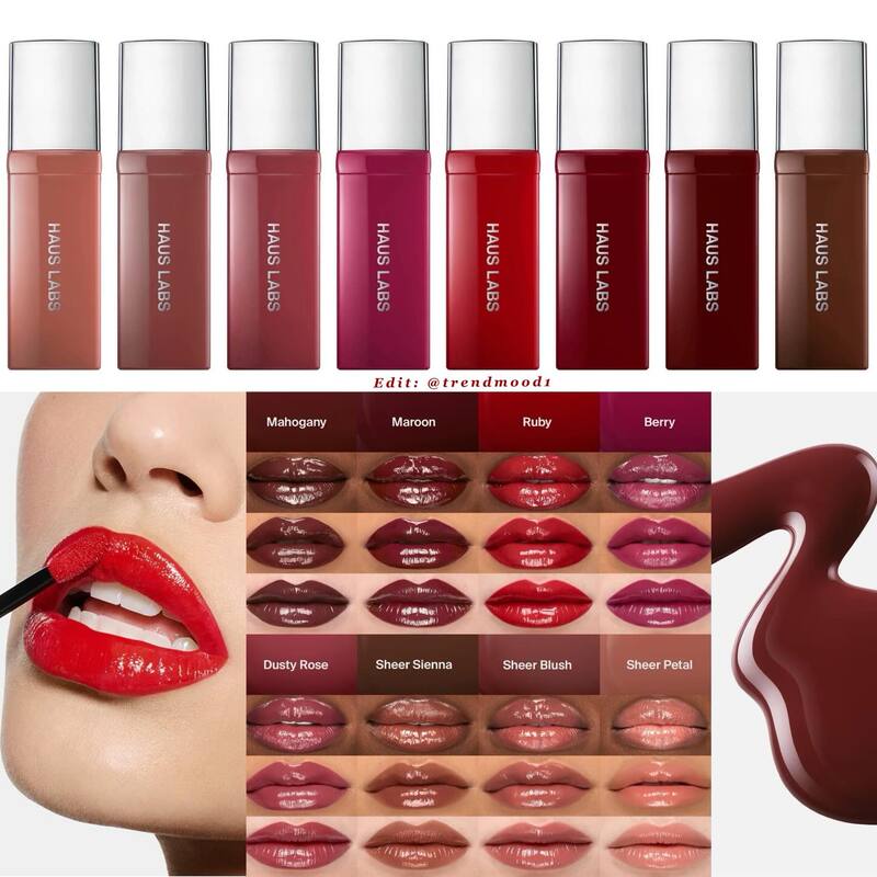 Haus Labs/Lady Gaga New Non-Stick Cup Lip Gloss High-Gloss Lacquer Lip Gloss Christmas Blush Set