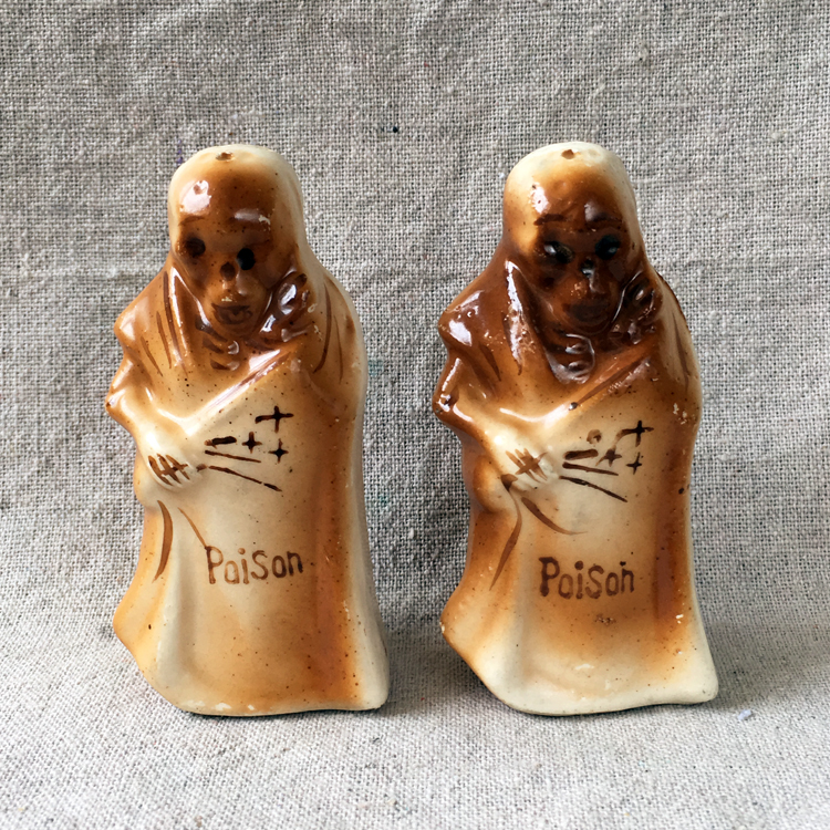 vintage 40 Reaper ceramic spice bottle neighborhood spice jar prototype