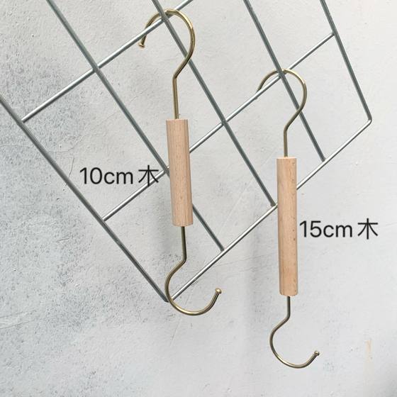 로그 컬러 S 옷 걸이 링 원목 의류 매장 특별 S 후크 원목 원목 옷 걸이 걸이 나무 링 U 클립 포함