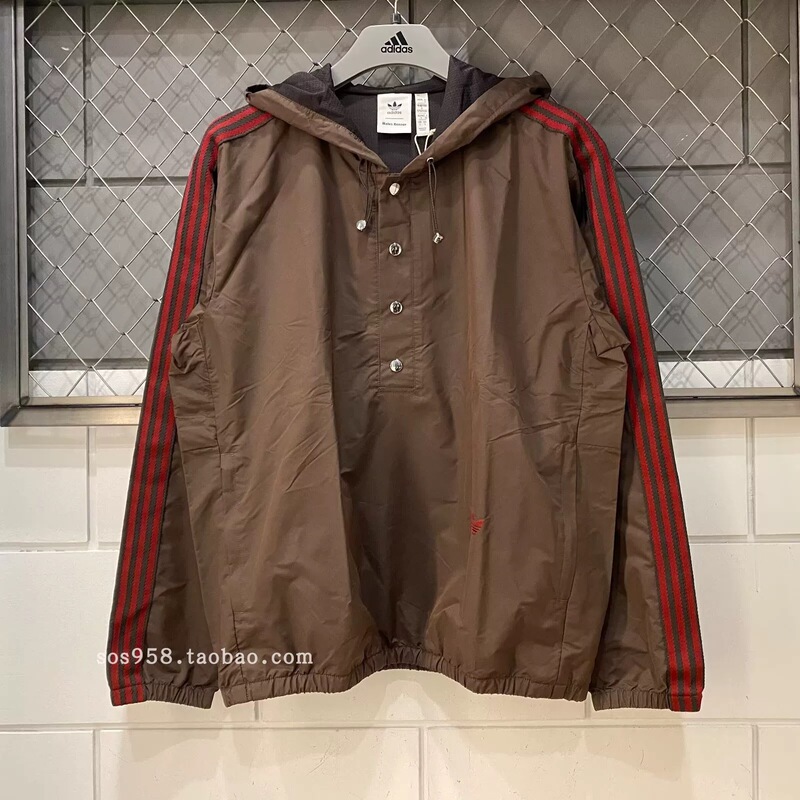Adidas Trefoil Wales Bonner Collaboration Half-Zip Loose Hooded Jacket Jj2929 Adidas Trefoil Wales Bonner Collaboration Half-Zip Loose Hooded Jacket Jj2929