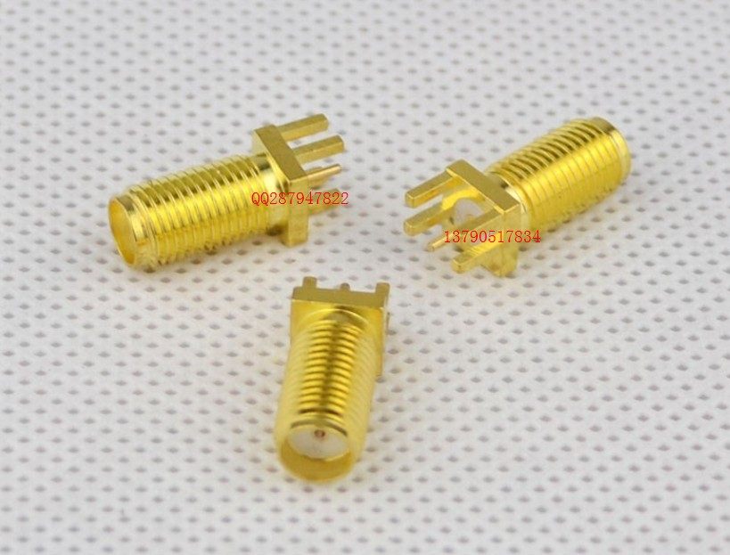 High-frequency SMA-KE-F high-quality SMA female head partial foot in-line welding plate type screw tooth extension partial 5 feet 50 ohms