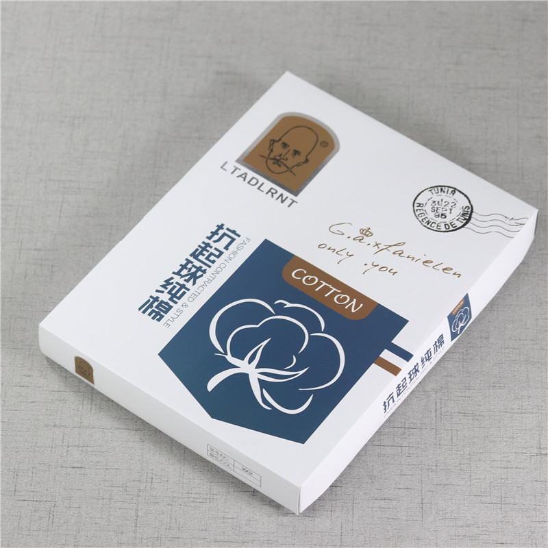 Vớ nam Cotton Cotton Comb Comb Hộp quà tặng cotton Gói riêng mùa xuân và mùa thu Các quý ông thường dùng vớ khử mùi cotton tất cotton đẹp