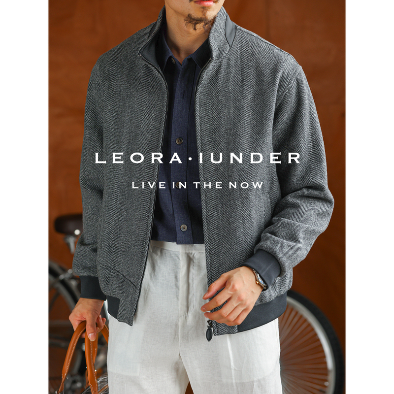 【100% Wool】Old Money High-End Pure Wool Sweater Jacket with Sheepskin Collar Men's Zipper Cardigan 【100% Wool】Old Money High-End Pure Wool Sweater Jacket with Sheepskin Collar Men's Zipper Cardigan