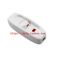 250V 10A hand pinch bedside switch two in two out white wire control with indicator light single control switch