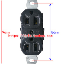 AC 125V 15A two-bit American socket Taiwan cabinet socket Canada chassis power socket