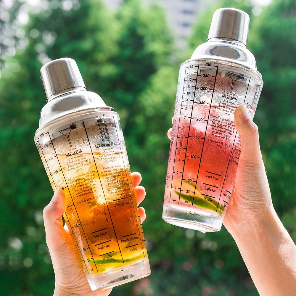 Nordic INS with scale Syracer jug Cocktail Winemaker Hand Cup Glass Juice Shake Grail Glass Goblet