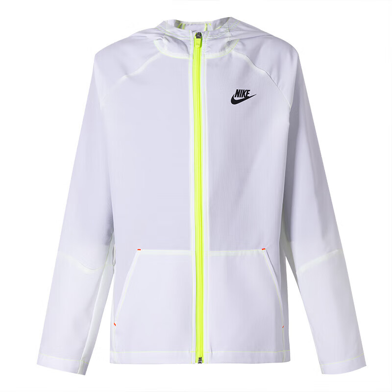 Nike Genuine Dri-Fit Jacket Quick-Drying Hooded Casual Zipper Long-Sleeved Kidsren's Style Hf6419-100 Nike Genuine Dri-Fit Jacket Quick-Drying Hooded Casual Zipper Long-Sleeved Kidsren's Style Hf6419-100