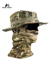 MEGE camouflage tactical hat mask hood bunny hat CS military fan outdoor mountain hat breathable mens wide-brimmed hat