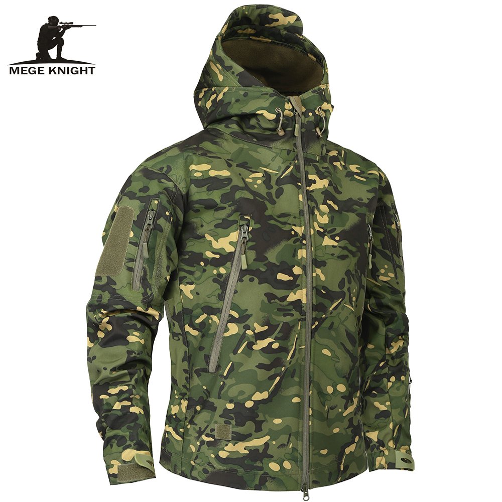 MEGE Softshell Submachine Clothing Shark Leather Male Catch Suede Woman Waterproof Breathable Mountaineering Coat Thickened Autumn/Winter Jacket