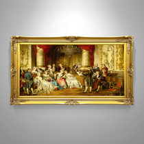 American palace figure oil painting living room decoration painting European background wall mural entrance hall dining room hanging painting world famous painting