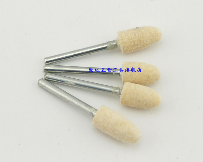 Factory price direct electric grinding special wool grinding head Wool polishing wheel 3MM oval cylindrical grinding head single