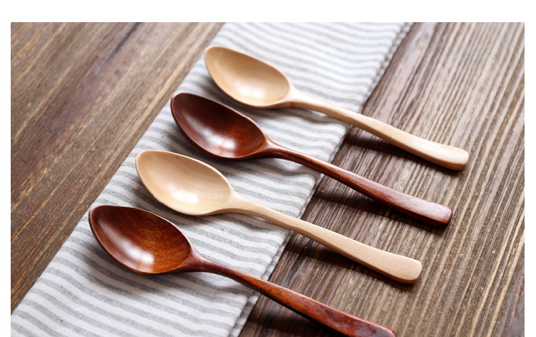 Kawashima House phong cách Nhật Bản và gió gỗ gạo spoon spoon thìa gỗ bộ đồ ăn S-7