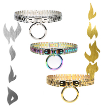 WILDLUST CyberVibe Vintage Linked Watch Collar Choker Titanium Steel