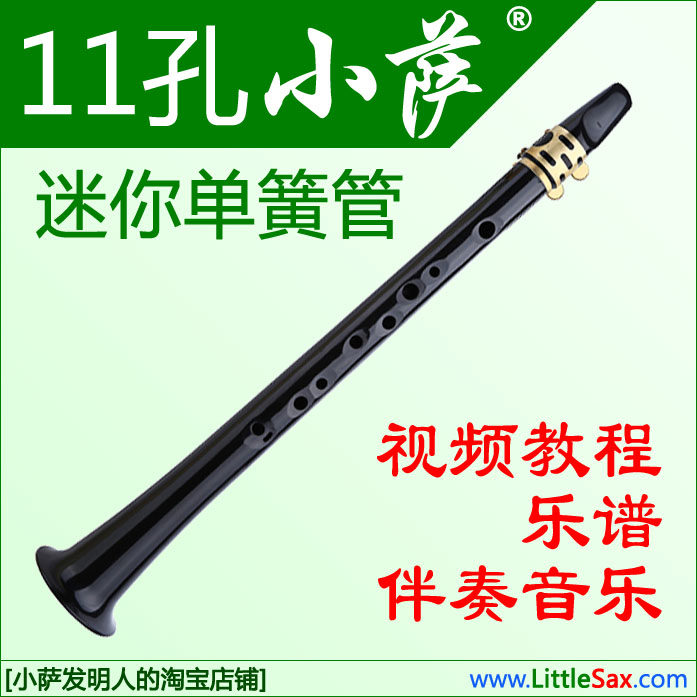 11 holes small sap: simple clarinet black tube mini pocket Xaphoon vertical flute appearance beginner professional instrument