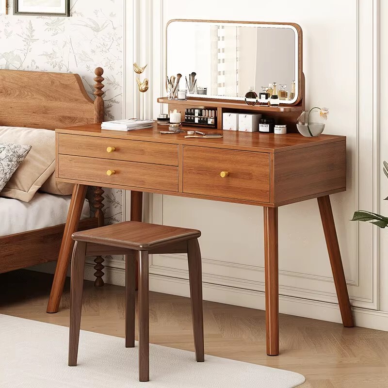 Light Luxury Dressing Table, Modern Bedroom, Simple New Chinese Style Dressing Table, Desk, Storage Cabinet, Integrated Small Apartment Makeup Table Light Luxury Dressing Table, Modern Bedroom, Simple New Chinese Style Dressing Table, Desk, Storage Cabinet, Integrated Small Apartment Makeup Table