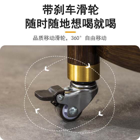 酒水移动沙发边几床头置物架侧边柜零食小推车可车客厅茶几小桌子