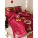 Wedding bed sheets four-piece set of cotton 100 double-strand Australian cotton wedding embroidery quilt cover bedding festive dowry 4