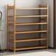 Nanzhu multi-layer shoe rack simple household door economical dustproof shoe cabinet solid wood space-saving storage shelf