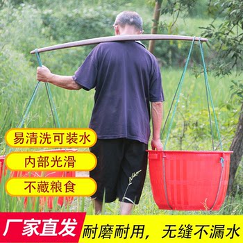 Plastic basket storage round wedding event farm imitation bamboo fruit basket storage size rubber basket basket