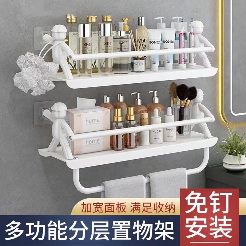 Small Shelf, No Drilling Required, New Aluminum Alloy 304 Thickened Wall-Mounted for Kitchen, Bathroom, Dormitory, Manufacturer