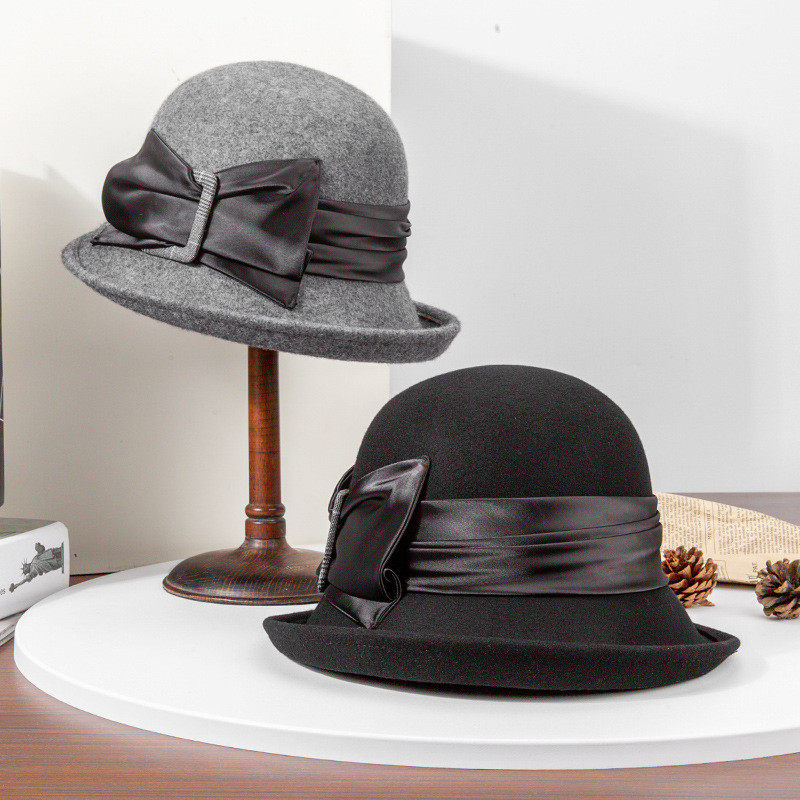 英式赫本复古黑色网纱小礼帽头饰女年会礼服舞台走秀表演帽子详情9