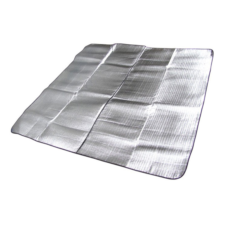 Outdoor aluminum platinum moisture proof mat picnic mat floor mat 200*200 climbing mat outdoor mat beach mat