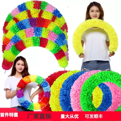 The opening ceremony of the sports meeting, the opening ceremony, the hard circle wire, the kindergarten morning dance instrument, the props, the Garland