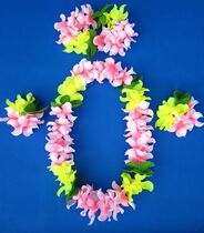 New Hawaiian hula Hawaiian garland suit dance performance chest ring head ring bracelet four-piece set