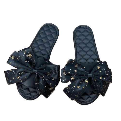 Модные летние нескользящие тапочки с бантиком, коллекция 2022, популярно в интернете