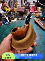 Pipe rack genuine leather pipe rack imported cowhide pipe holder cowhide bucket holder first layer cowhide bucket seat handmade retro