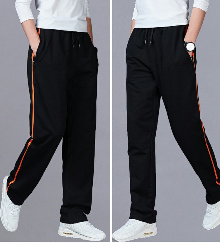 Mùa thu và mùa đông nam thả lỏng quần bó sát bằng vải cotton giản dị cộng với phân bón XL cộng với quần nhung dày ấm áp quần ngắn