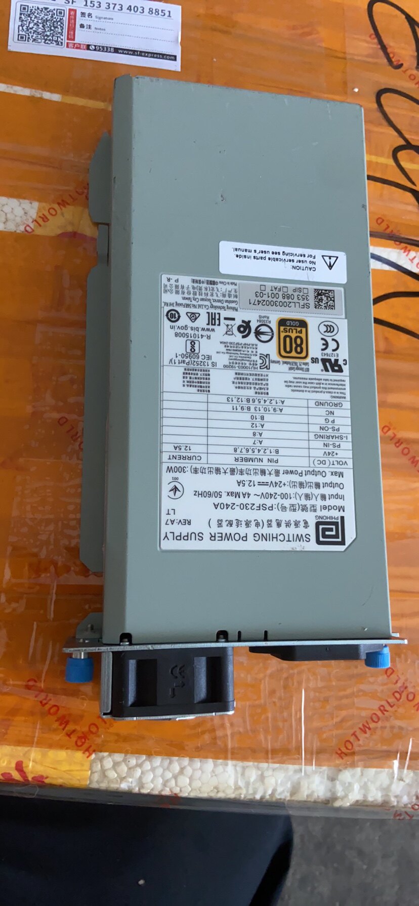 Электропитание для ПК 成色新 ibm ts4300/dell ml3电源00vj940 3kw3m psf230-240a