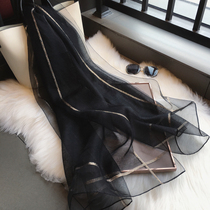Real Silk Scarves Lady Han Edition Spring Autumn Season 100 Hitch Silk Cape Phnom Penh bright silk wool yarn towel scarves