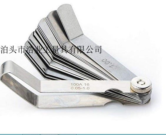 Valve gap ruler Dental material orthodontic feeler gauge thickness gauge gap gauge 16 elbow plug gauge 0 05-1