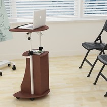 Sales office reception desk single small welcome stage podium speaking counter bar shopping guide desk Mobile