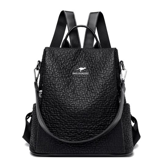 Hong Kong I.Tgreg Genuine Leather Casual Large-Capacity Women's Backpack Versatile Commuter Bag Fashionable Cowhide Travel Backpack