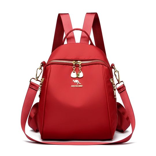 Hong Kong I.Tgreg Fashion Women's Backpack Casual High-End Travel Canvas Small Backpack Oxford Cloth Versatile School Bag