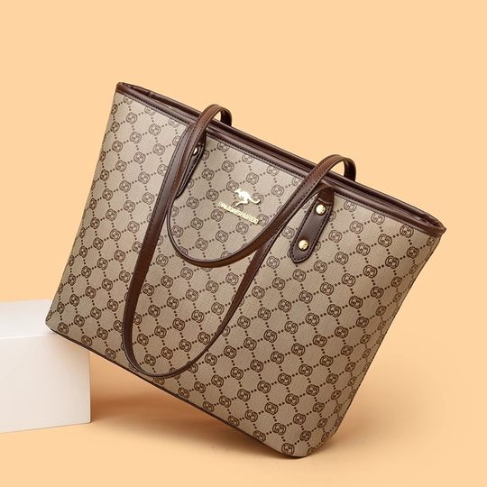 Hong Kong I.Tgreg counter genuine leather women's bag commuter large-capacity tote bag fashionable and versatile single shoulder bag