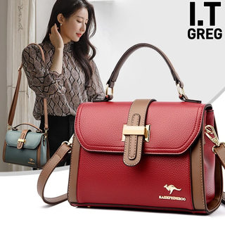 Hong Kong I.Tgreg Genuine Leather Crossbody Bag, Fashionable Handbag, Niche Luxury Shoulder Bag, Versatile Women's Bag, Trendy