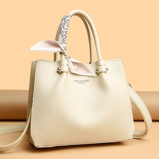 Hong Kong I.Tgreg Genuine Leather High-End Handbag, Large Capacity, Fashionable Cowhide Crossbody Bag for Middle-Aged Moms