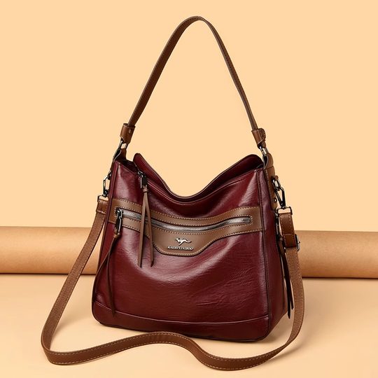 Hong Kong I.Tgreg Women's Fashion Crossbody Bag Versatile Simple Shoulder Bag Large Capacity Soft Leather Tote Bag Trendy