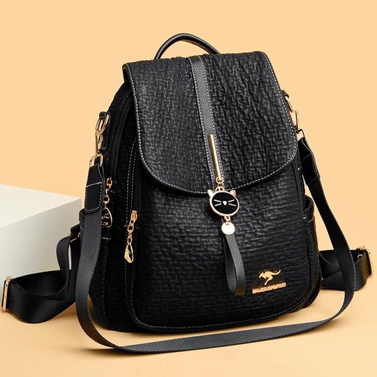 Hong Kong I.Tgreg genuine leather backpack fashion casual large capacity travel backpack women's casual versatile soft leather bag