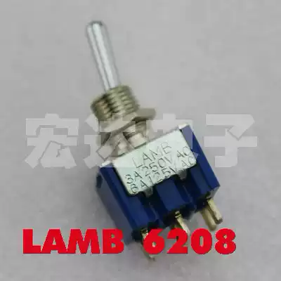 USA LAMB 6208 imported button switch twist double six-pin two-speed reset shaking head switch