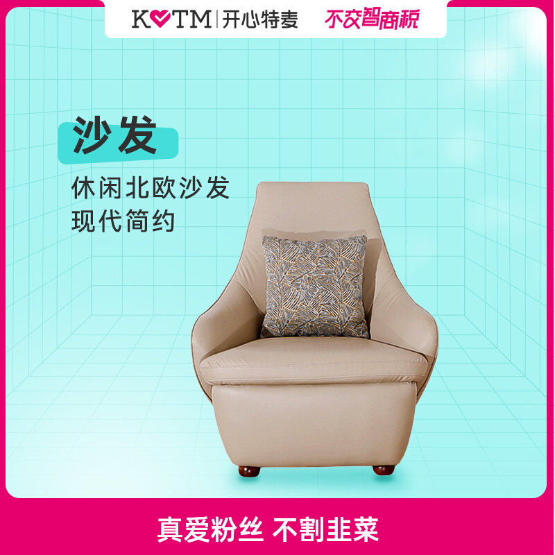 Leisure Nordic single sofa small apartment modern minimalist living room sofa home