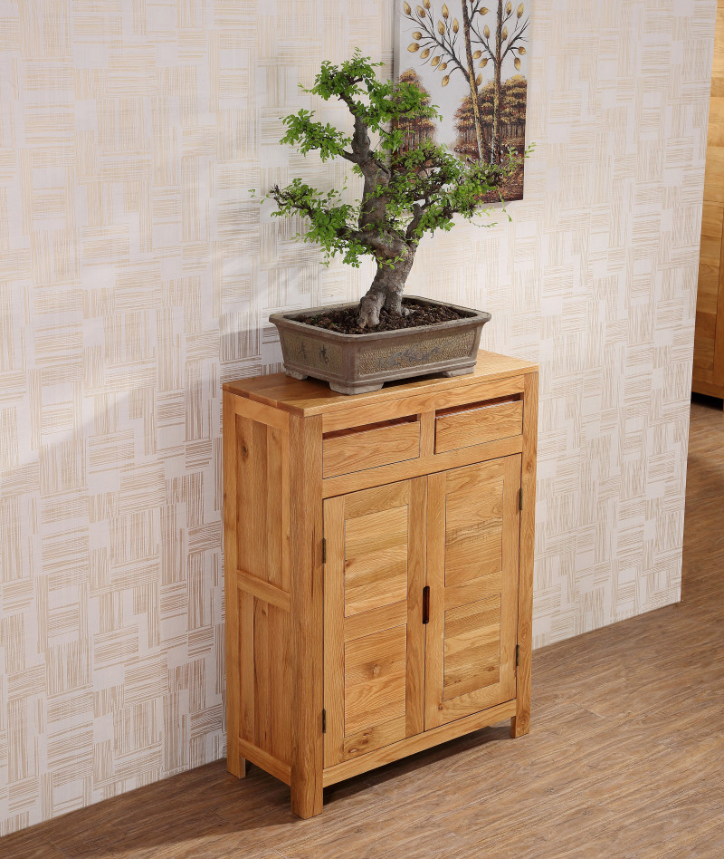 Happy Temai American White Oak Wood Series Full Solid Wood Furniture Cabinet = FS