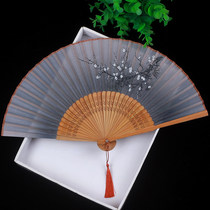 Chinese style fan ancient wind folding fan Hanfu classical Japanese Silk Silk fan folding handmade small and portable summer Women