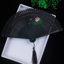  5 inch mini all bamboo fan Boutique female fan Ancient style folding fan Japanese style craft fan Chinese style summer small fan