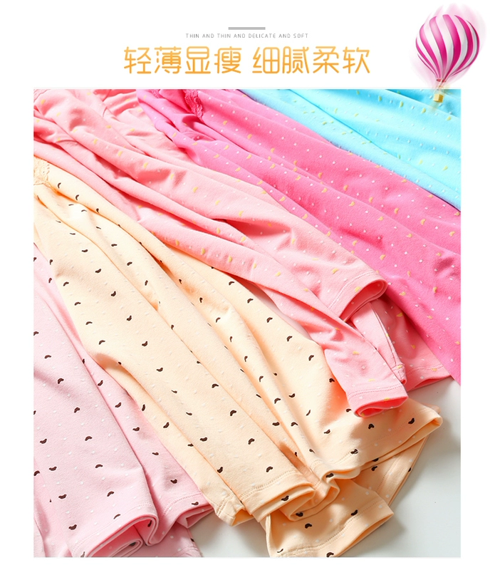 Cotton đồ lót nhiệt nữ trung học sinh cơ sở áo len cotton dài tay áo đơn nữ cô gái phần mỏng quần áo mùa thu để mặc áo thun nữ dài tay nữ đẹp