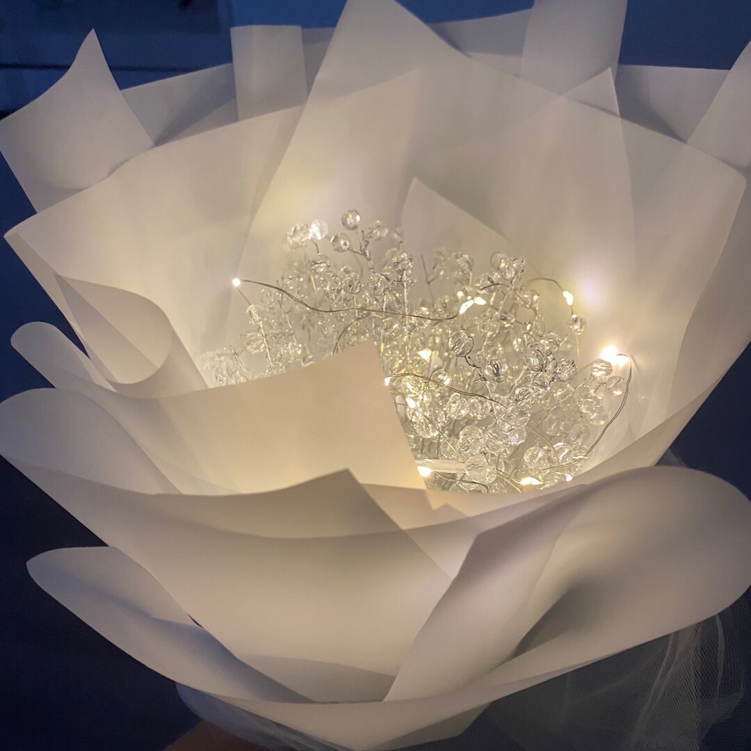 Другие материалы 节日创意满天星灯装饰花束摆件手工diy材料包闺蜜女朋友生日礼物