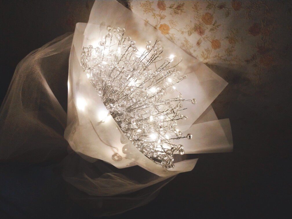 Другие материалы 节日创意满天星灯装饰花束摆件手工diy材料包闺蜜女朋友生日礼物